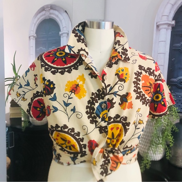 emery Rose ladies short sleeves button up shirt.
Size 2XL 100% cotton - Picture 8 of 10